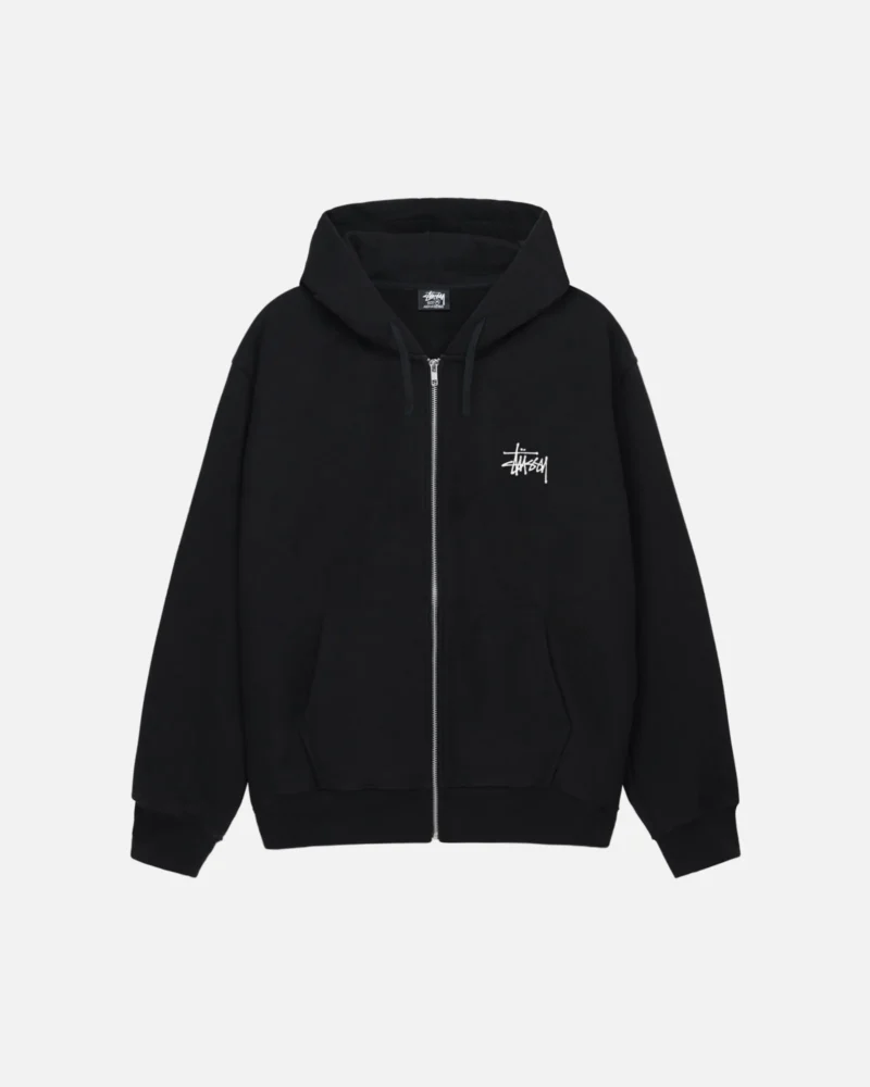 Basic Zip Hoodie - Stylish and Comfortable Streetwear Inspired by Stussy