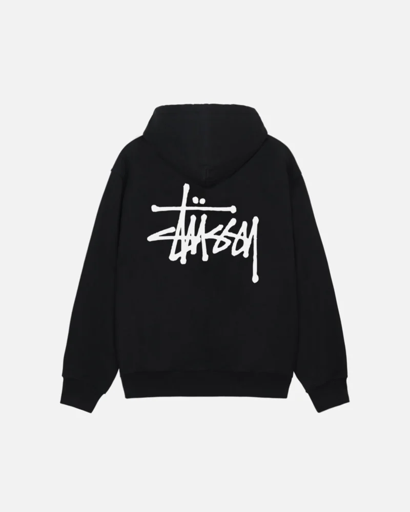 Basic Zip Hoodie - Stylish and Comfortable Streetwear Inspired by Stussy - Image 2
