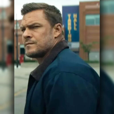 Reacher Season 3 Alan Ritchson Blue Outerwear