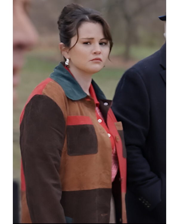 Only Murders In The Building Selena Gomez Colorblock Coat
