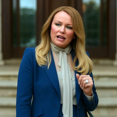 The Hunting Wives S01 Margo Banks Blue Blazer