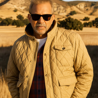Kevin Costner Quilted Jacket