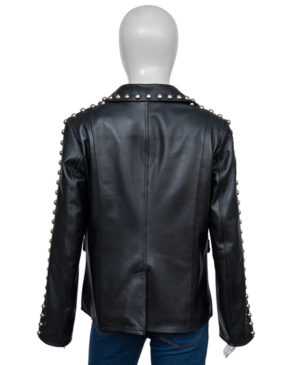 The Voice Reba Mcentire Studded Leather Jacket - Image 4