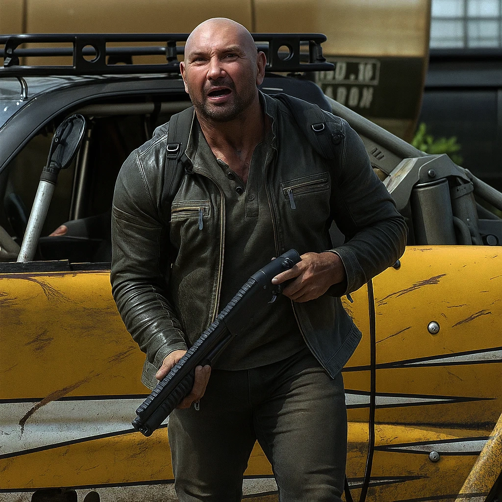 Dave Bautista Afterburn 2025 Leather Jacket - Image 2