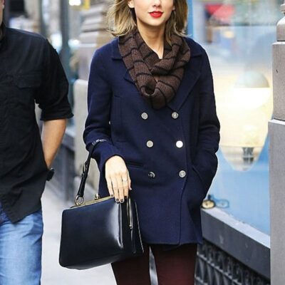 Taylor Swift NYC Street Style Wool Peacoat