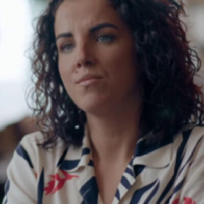 The Feud S01 Jamie-Lee O’Donnell Leaf Print Shirt