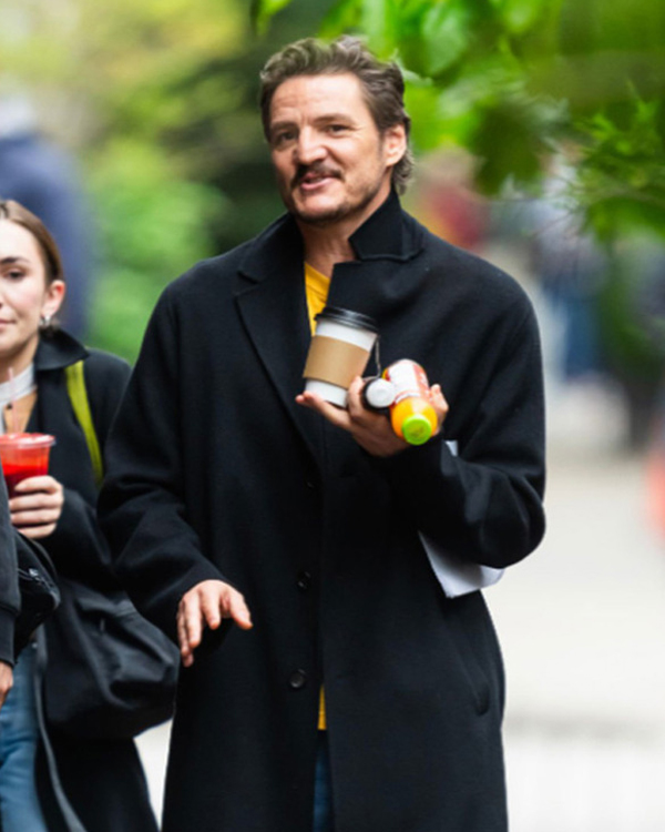 Pedro Pascal Black Coat - Image 2