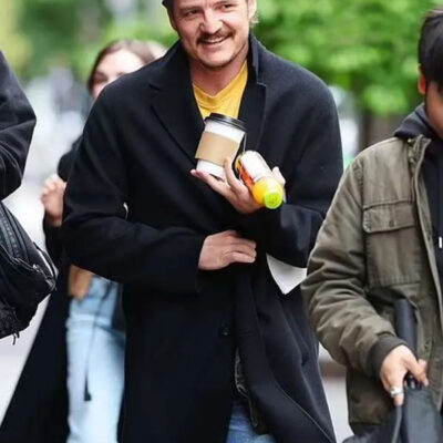 Pedro Pascal Black Coat