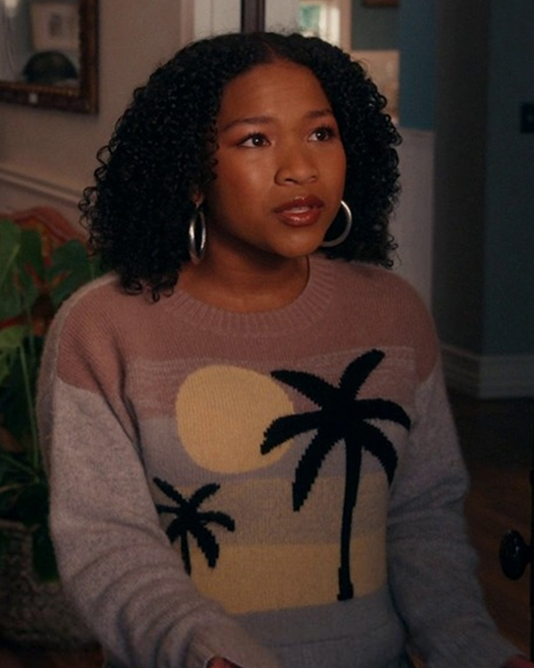The Equalizer S05 Laya DeLeon Hayes Palm Tree Sweater