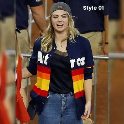 Astros Kate Upton Rainbow Jacket