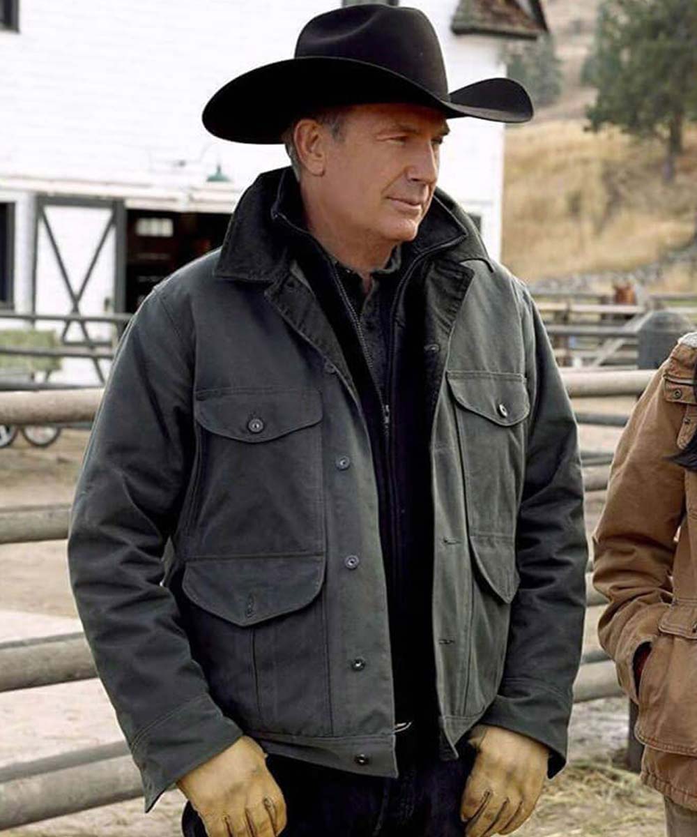 John Dutton Yellowstone Black Jacket - Image 2