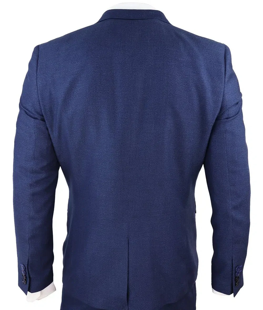 Elegant Blue Three Piece Suit for Men - Image 2