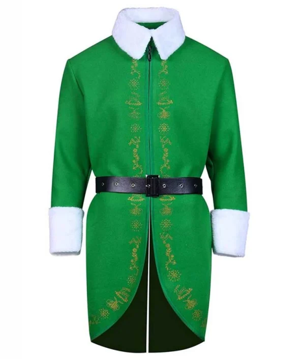 Buddy The Elf Green Christmas Coat - Image 2