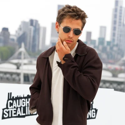 Austin Butler Caught Stealing Photocall Jacket