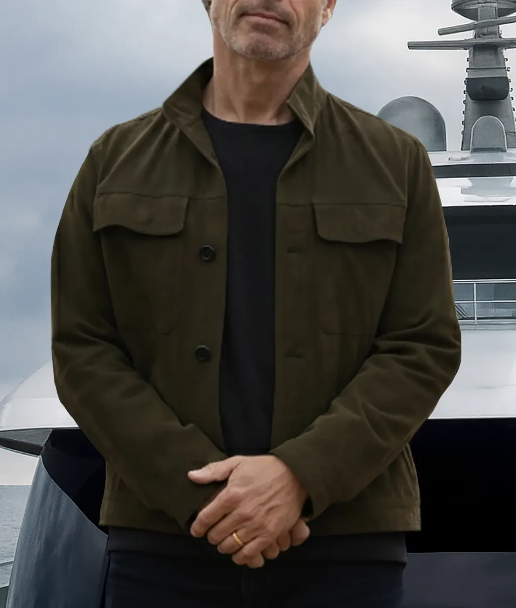 The Woman in Cabin 10 Guy Pearce Cotton Jacket