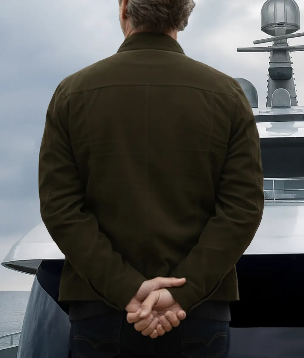 The Woman in Cabin 10 Guy Pearce Cotton Jacket - Image 2