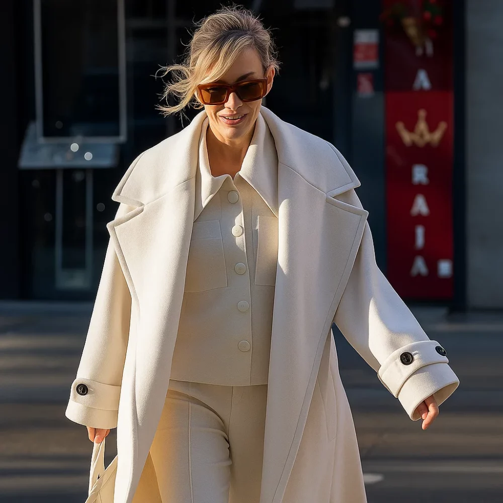 Heart FM Breakfast Show Ashley Roberts White Coat