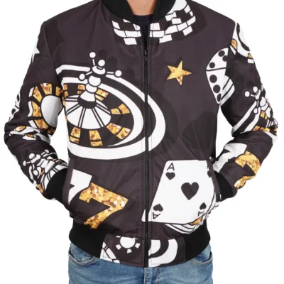 Poker Casino Pattern Jacket