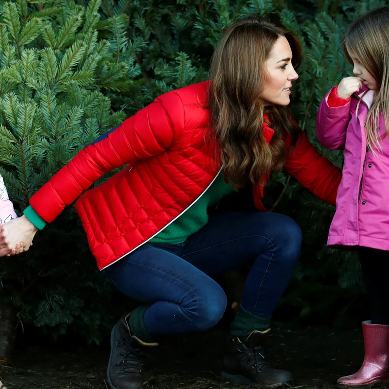 Kate Middleton Red Puffer Jacket - Image 7