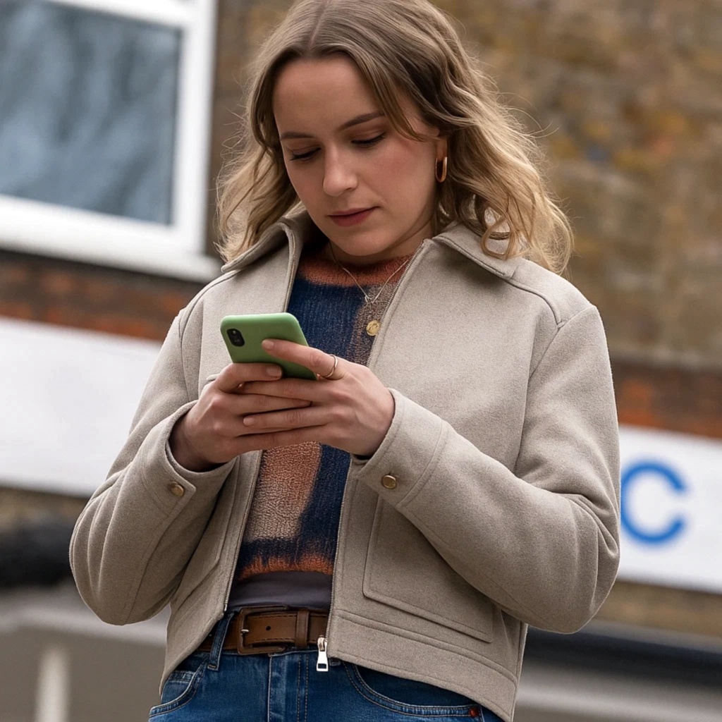 Rose Ayling-Ellis Code Of Silence S01 Wool Jacket - Image 3