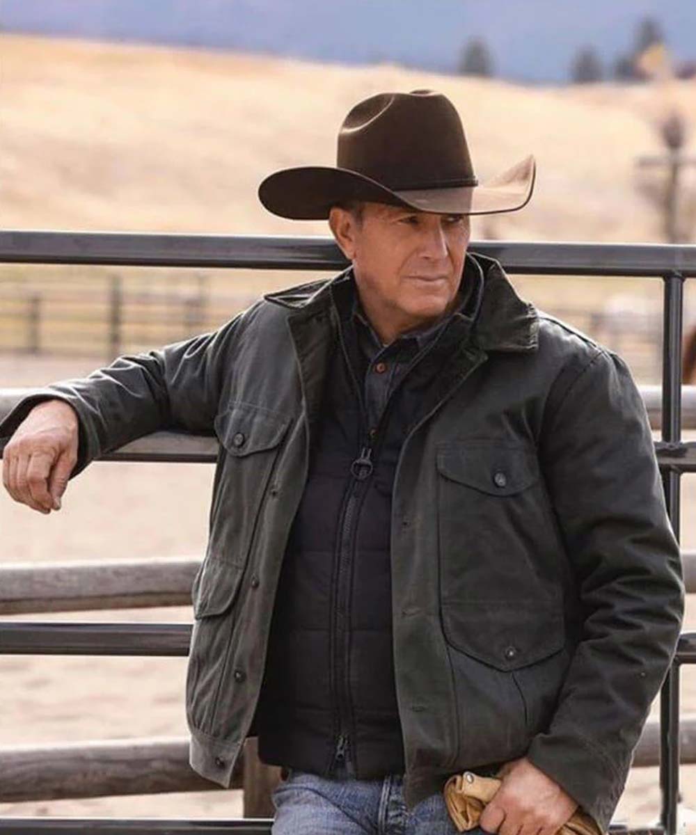 John Dutton Yellowstone Black Jacket - Image 3