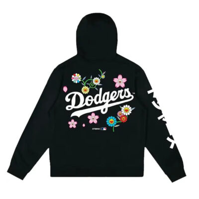 LA Dodgers Floral Black Hoodie