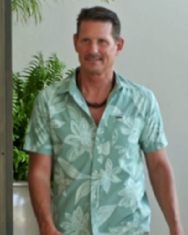 Love Hotel S01 Green Floral Shirt