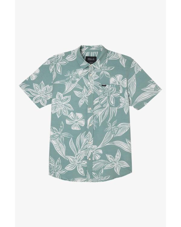 Love Hotel S01 Green Floral Shirt - Image 2