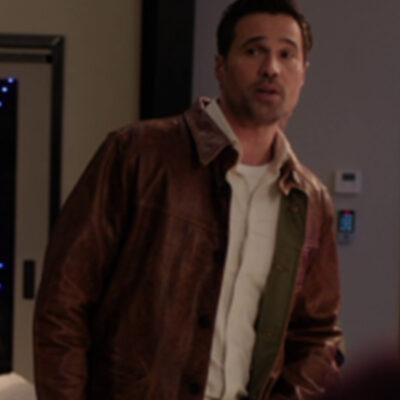 Found S02 Brett Dalton Brown Leather Jacket