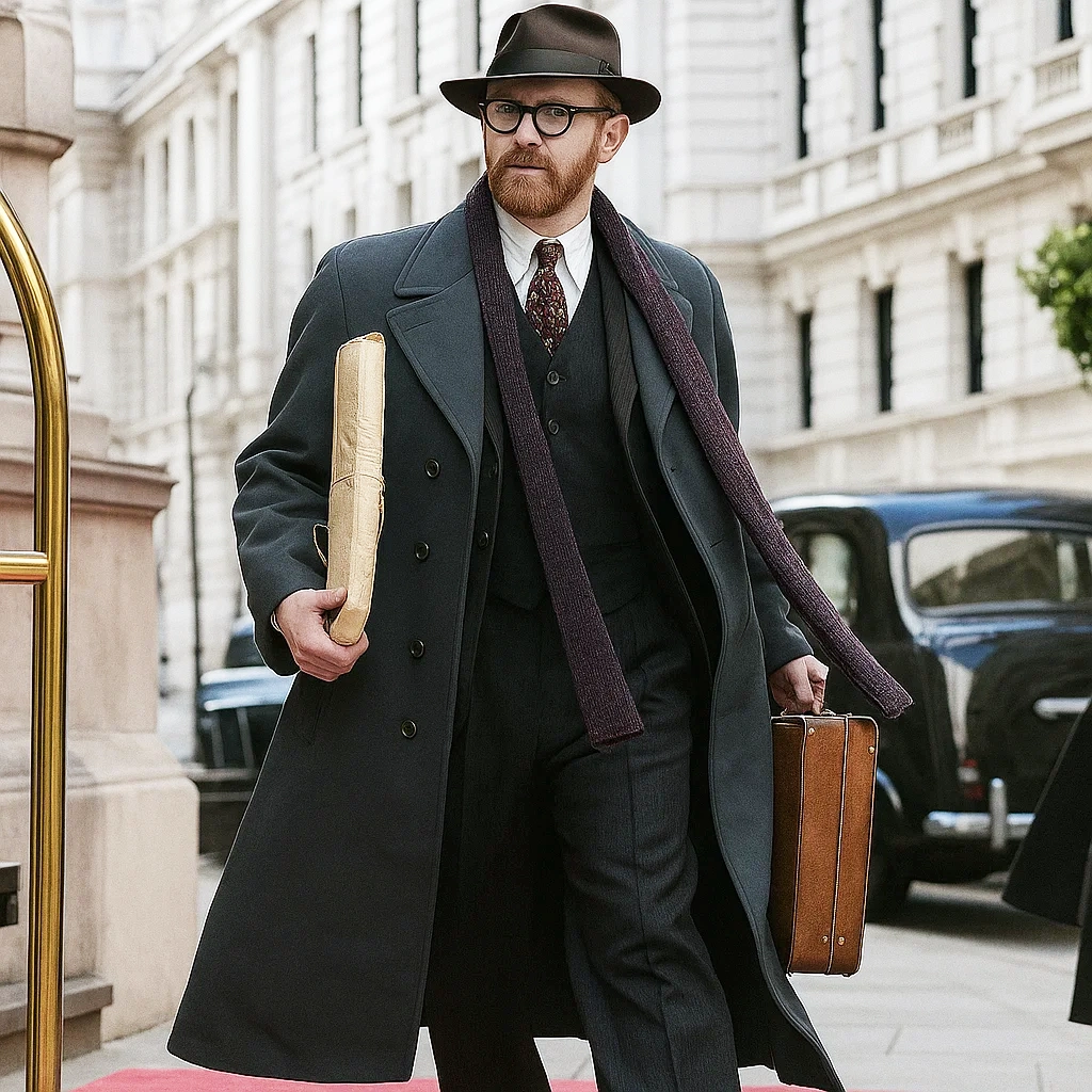 Mark Gatiss Bookish 2025 Trench Coat