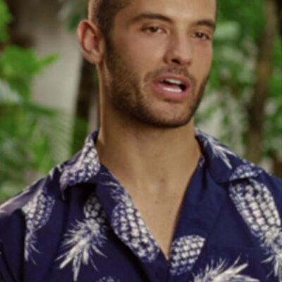 Cole Blue Pineapple Shorts Set