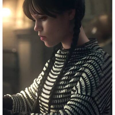Wednesday S02 Jenna Ortega Striped Sweater