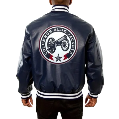 Leather Columbus Blue Jackets