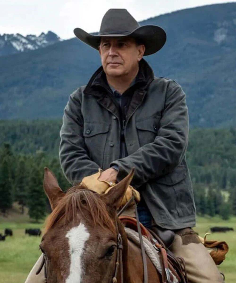 John Dutton Yellowstone Black Jacket - Image 4