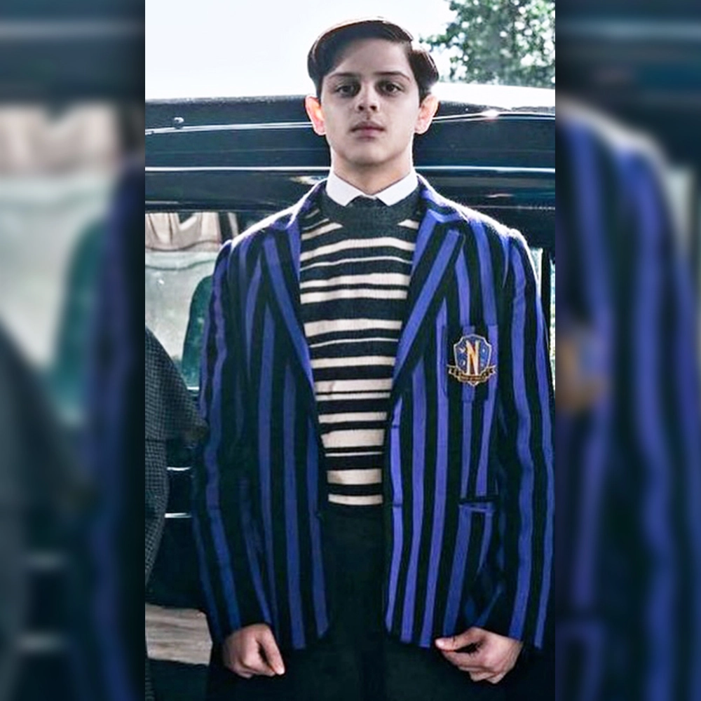 Wednesday S02 Isaac Ordonez Blue Blazer