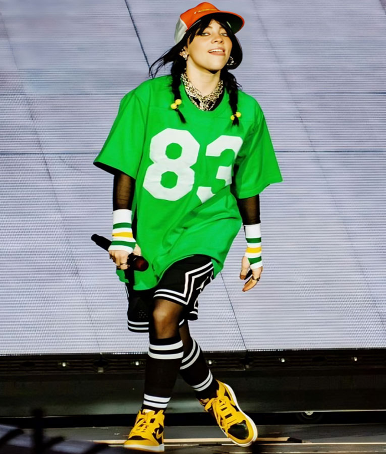 Billie Eilish Green Jersey