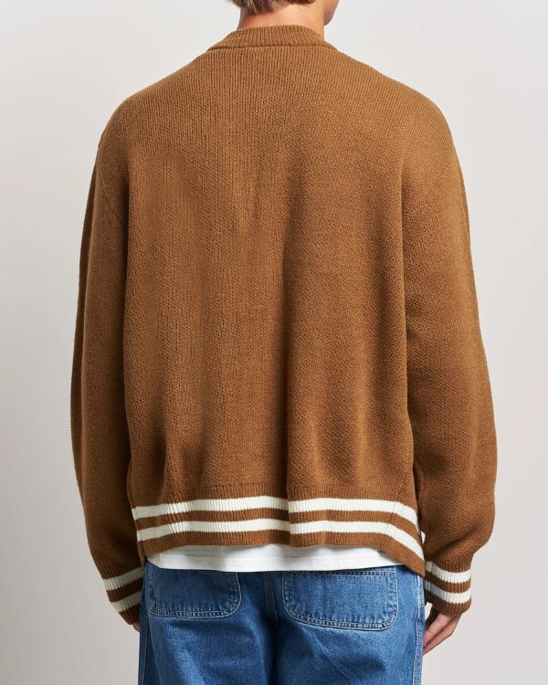 9-1-1 S09 Elijah M. Cooper Brown Cardigan - Image 3