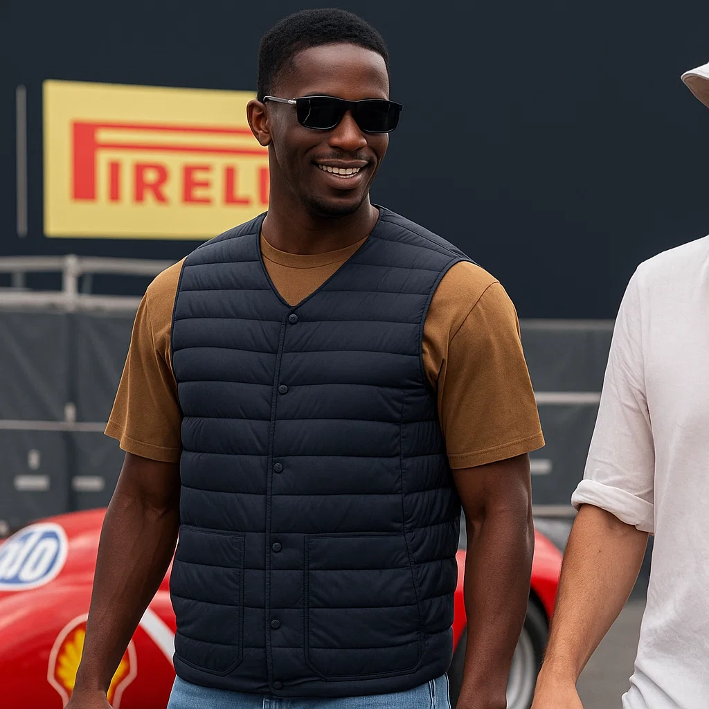 Damson Idris F1 Movie Puffer Vest