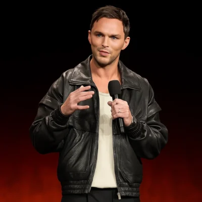 Nicholas Hoult Superman Leather Jacket