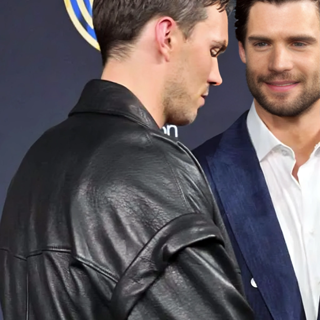 Nicholas Hoult Superman Leather Jacket - Image 4