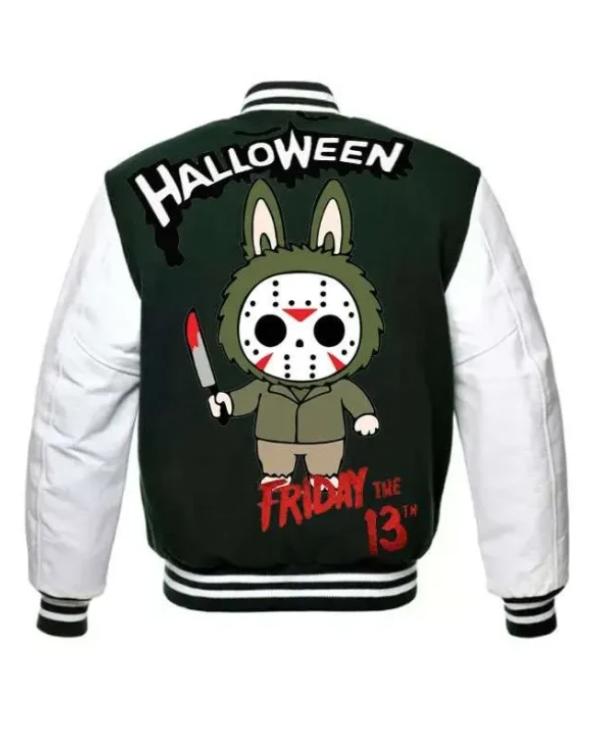 Halloween Labubu x Jason Varsity Jacket - Image 2