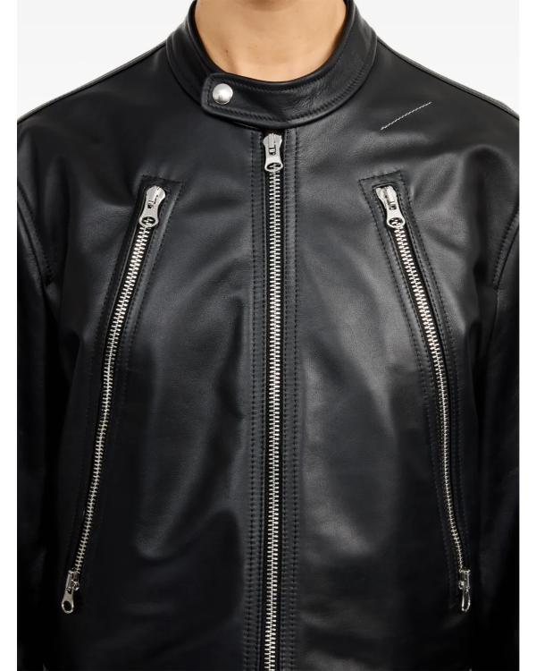 The Voice S28 Michael Buble Black Leather Jacket - Image 3