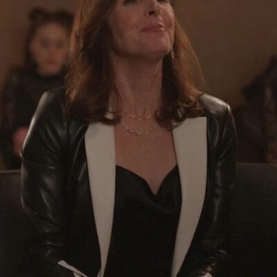 Only Murders in the Building Bev Melon Leather Blazer