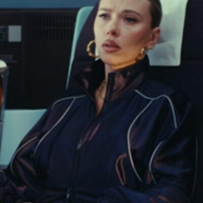 SNL S50 Scarlett Johansson Blue Track Jacket