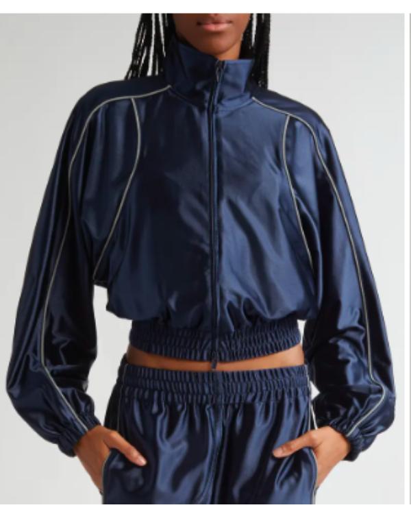 SNL S50 Scarlett Johansson Blue Track Jacket - Image 3