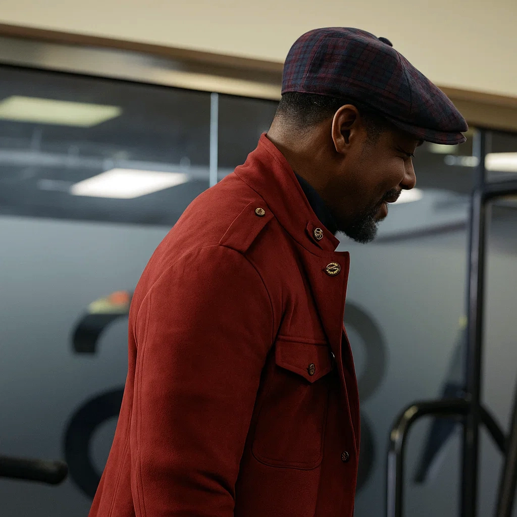 Trouble Man Michael Jai White Red Jacket - Image 2