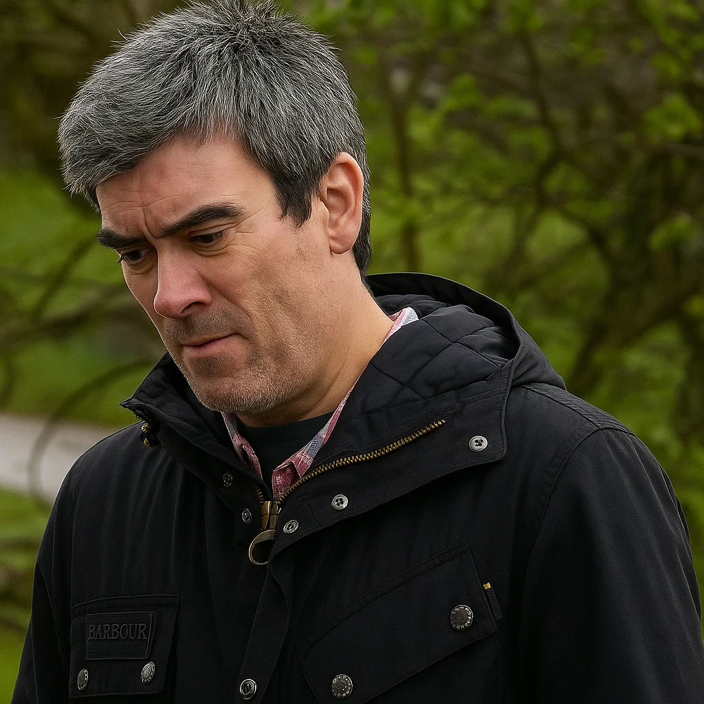 Emmerdale 2025 Cain Dingle Black Jacket