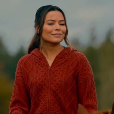 The Wrong Paris 2025 Miranda Cosgrove Hooded Cardigan