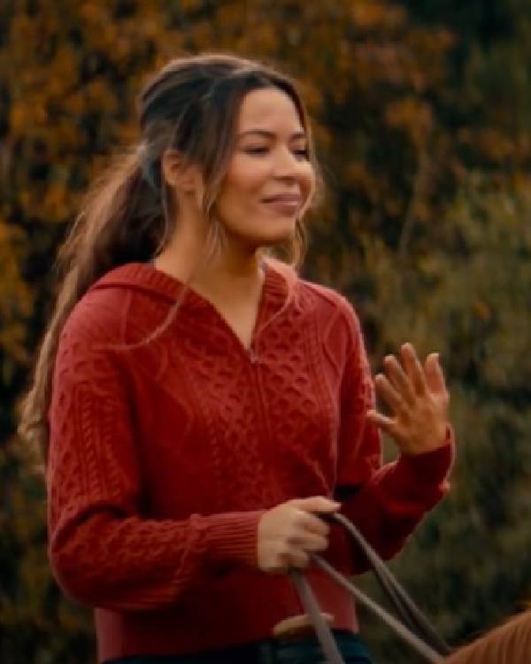 The Wrong Paris 2025 Miranda Cosgrove Hooded Cardigan - Image 2