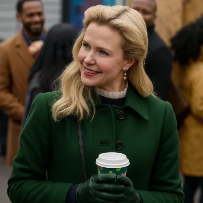 Ginna Claire A Newport Christmas Green Coat